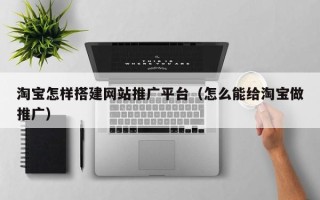 山南淘宝怎样搭建网站推广平台（怎么能给淘宝做推广）